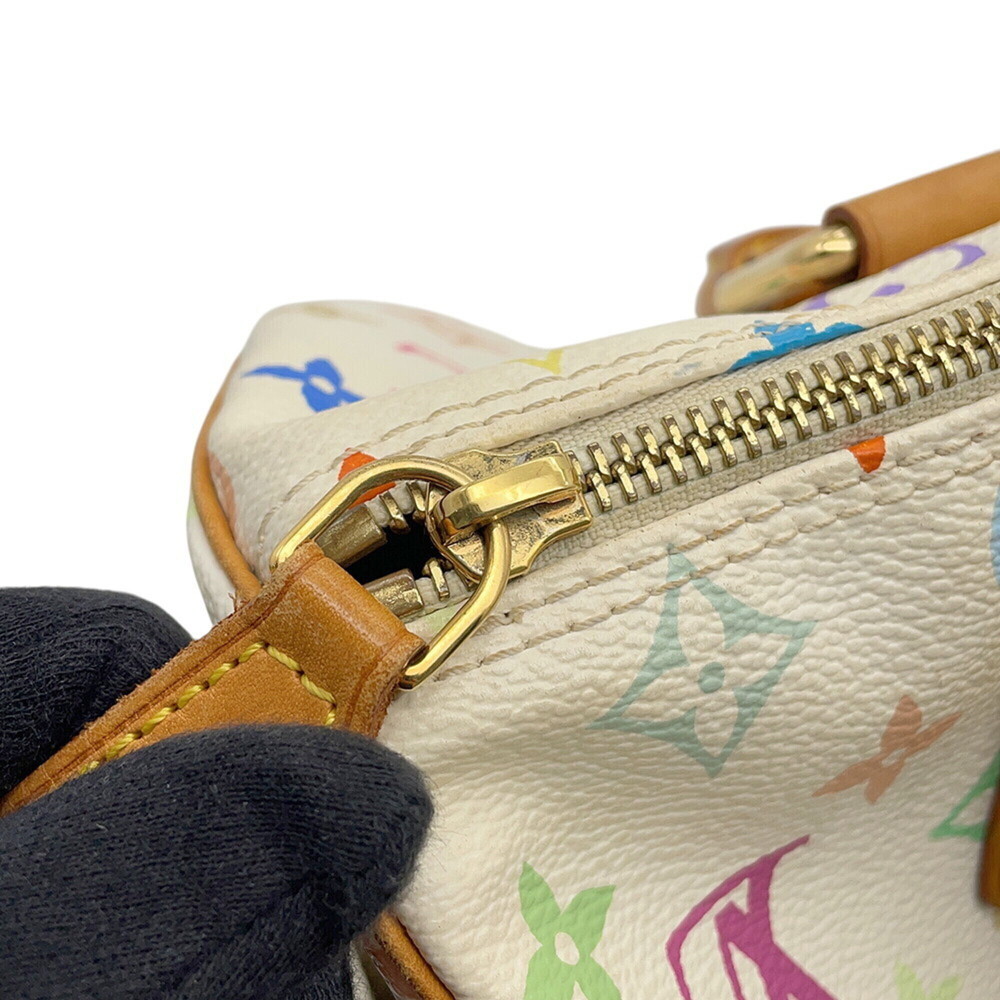 Louis Vuitton Monogram Multicolor Speedy 30 Handbag M92643 LOUIS VUITTON Whit... - Picture 10 of 16
